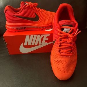 Nike air max “2017” bright crimson size 9.5men